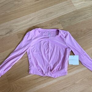 Beyond Yoga Light Pink Long Sleeve Tee